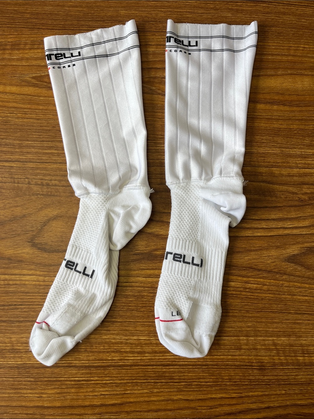 Castelli White Performance Cycling Socks - Men's Athletic
